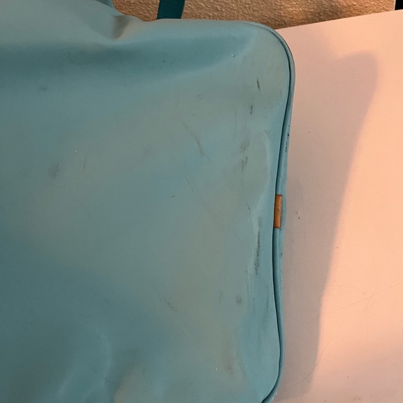 Jon Hart Design Aqua and Tan Duffel Bag - Picture 8 of 13